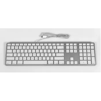 Matias žična USB-C tipkovnica za Mac – srebrna – U.S. verzija (FK316CS)