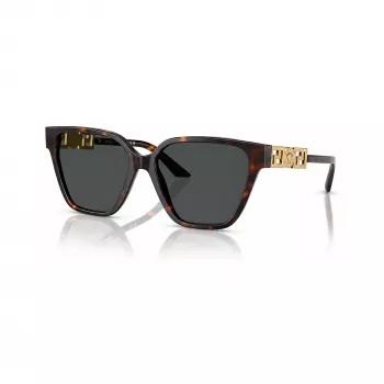 Versace VE4471B10887 ženske sunčane naočale - Havana okvir, tamnosive leće, 56mm