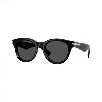 Burberry BE4439F300187 Men's Square Acetate Sunglasses, Black/Dark Grey, 51-21-145 mm