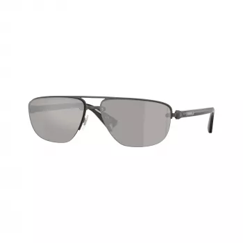 Burberry BE3164-13166G muške pilotske sunčane naočale, crni okvir, sive gradient leće, 62mm