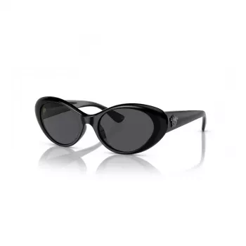 Versace VE4455U GB1/87 ženske sunčane naočale cat eye, crni okvir, siva stakla, 53-19-140 mm
