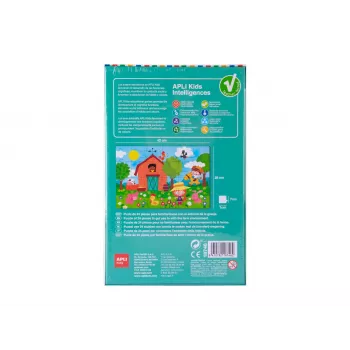 AGIPA edukativna slagalica Farma, 24 dijela, kartonska kutija, 152 mm duljina 18746