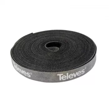 Televes KB 8 rolna čičak vezica za kabele, 8 mm x 10 m, crna, višekratna 200101