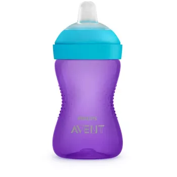 Philips AVENT My Grippy čaša za učenje pijenja s mekim izljevom 300 ml, 9m+, ljubičasta