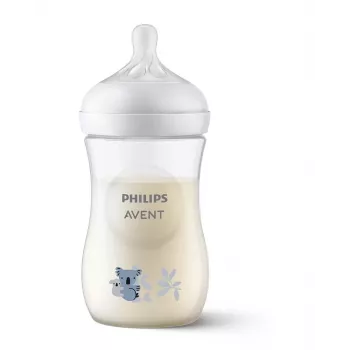 Philips Avent Natural Response Koala bočica 260 ml s dudom srednjeg protoka, 1m+