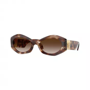 Versace VE4466U muške kvadratne sunčane naočale od acetata, crni okvir, siva stakla, 54mm VE4466U54613B