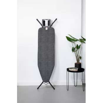 Brabantia navlaka za dasku za glačanje Denim Black, veličina B, 124x38 cm, podstava 8mm