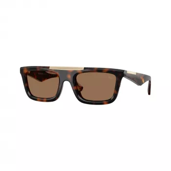 Burberry BE4451U300273 muške četvrtaste acetatne sunčane naočale, havana, smeđa gradijentna stakla, 54-21-140