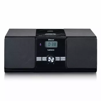 Lenco MC-030BK mikro glazbeni sustav s Bluetoothom, CD-om, FM radiom, USB-om, AUX-om, crni