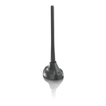 PHILIPS SDV5100/12 sobna TV antena s 18 dB pojačanjem, UHF/VHF/FM, crna