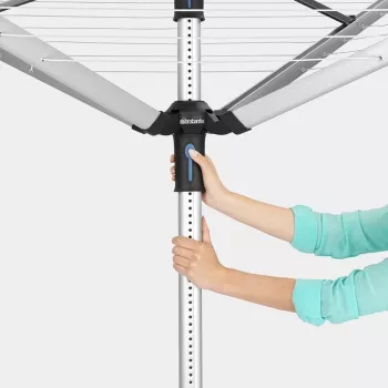 Brabantia sušilo za rublje Lift-O-Matic 50 m, Metallic Grey