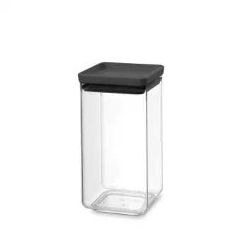 Brabantia Make & Take pravokutna posuda za hranu 1,6 L tamnosiva