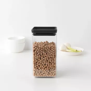 Brabantia Make & Take pravokutna posuda za hranu 1,6 L tamnosiva
