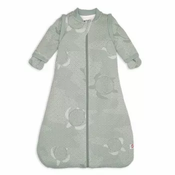 Lodger Hopper Matcha Turtle Baby Sleeping Bag with Removable Sleeves, 50/62, Silk HPM 109_50/62