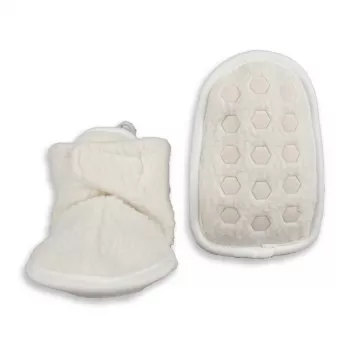 Lodger Slipper Teddy Baby Slippers Cloud Dancer 6-12m