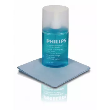 PHILIPS SVC1116B/10 set za čišćenje zaslona za LED, LCD, plazma, OLED, pametne telefone, tablete, prijenosna računala, TV - 200 ml gel sprej + mikrofibra krpa