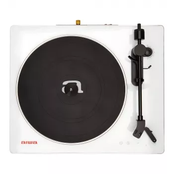 AIWA APX-680BT/WT Belt-Drive Turntable with Bluetooth, USB Recording, and PC Connectivity - Black