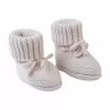 Lodger Slipper Folklore papuče za bebe od merino vune, Birch, 0-6 mjeseci
