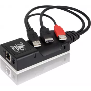 ADDER ALIF101T-HDMI KVM over IP odašiljač - HDMI, USB, audio, Cat5e/Cat6/Cat7, 2560x1600@60 Hz, crno aluminijsko kućište