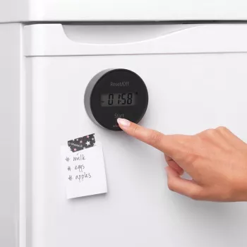 Brabantia kuhinjska budilica s magnetom, tamnosiva