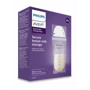 Philips AVENT vrećice za čuvanje majčinog mlijeka 180 ml, 25 kom