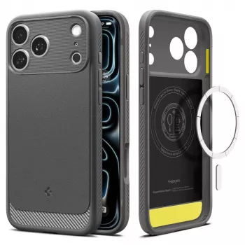 Spigen Rugged Armor Mag MagSafe futrola za iPhone 17 Pro / 18 Pro - siva