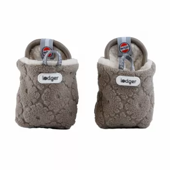 Lodger Buffalo fleece bebine papučice s protukliznim potplatom, smeđe, 6-12 mjeseci