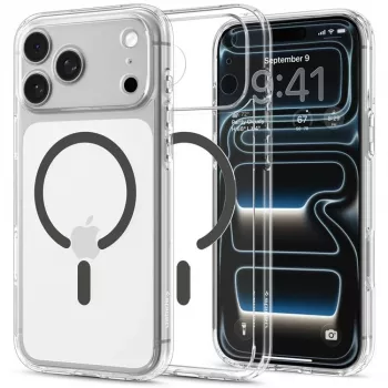 Spigen Ultra Hybrid MagSafe futrola za iPhone 17 Pro Max / 18 Pro Max – prozirna/grafitna