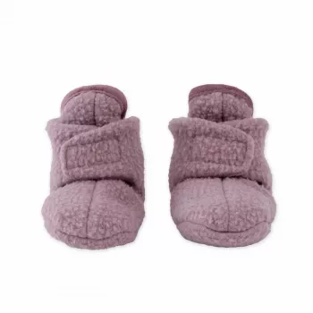 Lodger Slipper Teddy bebine papuče, roza, 0-3 mjeseca, protuklizne, fleece, uniseks