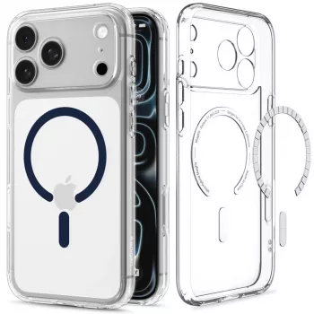 Spigen Ultra Hybrid MagSafe maska za iPhone 17 Pro Max / 18 Pro Max - prozirna/tamnoplava