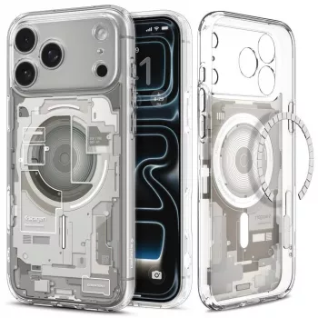 SPIGEN Ultra Hybrid MagSafe futrola za iPhone 17 Pro Max / 18 Pro Max, Zero One Natural Titanium