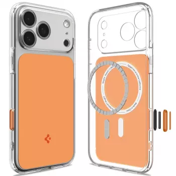 Spigen Ultra Hybrid T Mag MagSafe maska za iPhone 17 Pro Max / 18 Pro Max – sjajno narančasta