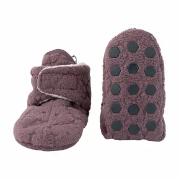 Lodger Slipper Folklore flisane dječje papuče, mauve, 6-12 mjeseci