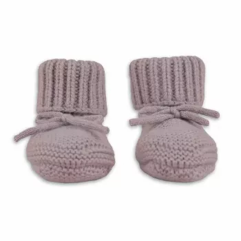 Lodger Slipper merino vunene dječje papuče, rose, 0-6 mjeseci