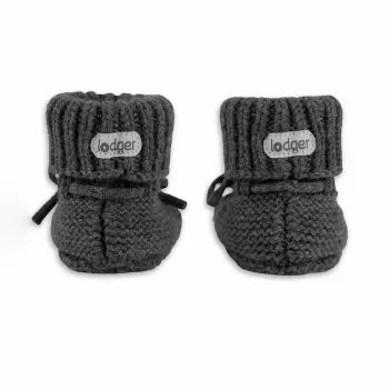 Lodger Slipper merino vunene dječje papuče, pigeon, 0-6 mjeseci