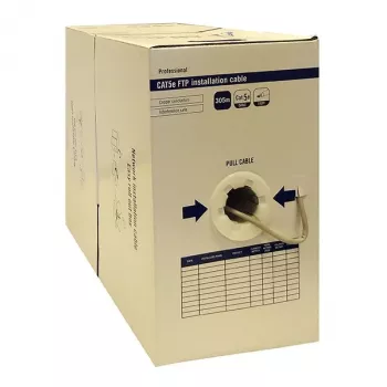 DSIT Alfaco Cat5e F/UTP mrežni kabel s punom jezgrom, 305m kolut, sivi, LSZH Eca