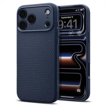 Spigen Liquid Air maska za iPhone 18 Pro / 17 Pro – Navy Blue