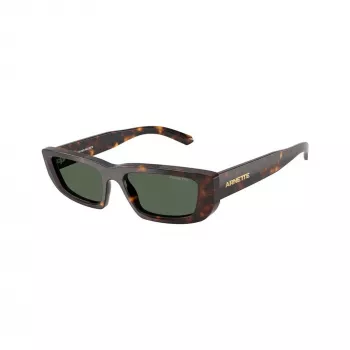 Arnette Women's AN4357-122271 Rectangle Sunglasses, Transparent Grey Frame, Dark Grey Lenses, 53/17/145 mm