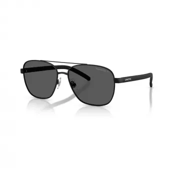Arnette AN30877538359 Men's Polarized Sunglasses, Matte Black Frame, Grey Lens, 59/18/145 mm