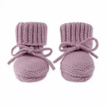 Lodger Slipper merino vunene bebine čizmice, Mauve, 0-6 mjeseci