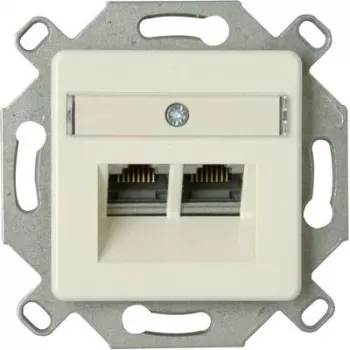HEINRICH KOPP Cat.6a Shielded RJ45 Network Socket Insert, Aluminium, 1-Port, LSA 920100004