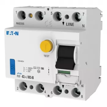 Eaton PXF-63/4/003-B zaštitna sklopka struje kvara, 63 A, 4-polna, 30 mA, tip B 300302
