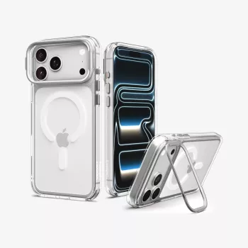 SPIGEN Ultra Hybrid Optik S MagSafe futrola za iPhone 17 Pro Max / 18 Pro Max – prozirna/srebrna