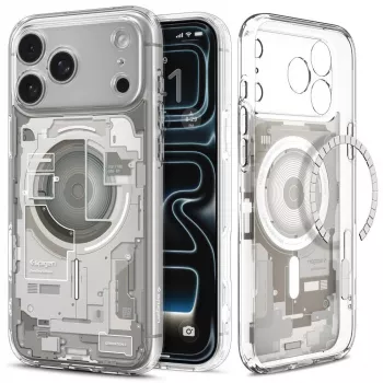 SPIGEN Ultra Hybrid MagSafe futrola za iPhone 17 Pro / 18 Pro, Zero One Natural Titanium