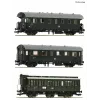 Roco 6200131 H0 DR set sporednog vlaka 2: 2x putnički vagon 2. razreda Bip i 1x odjelni vagon 2. razreda B3