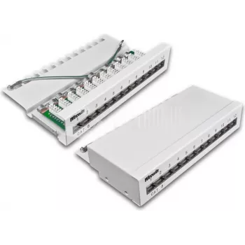 Wirewin 12-portni CAT6 desktop patch panel, oklopljeni, LSA+ priključak (DVP-TRIO-K6 12)