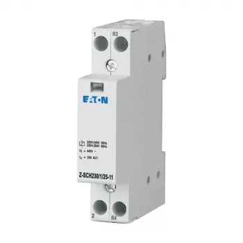 Eaton Z-SCH230/1/25-11 instalacijski kontaktor, 230 V AC zavojnica, 1 NO + 1 NC, 25 A, DIN tračnica 193886