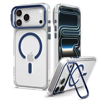 SPIGEN Ultra Hybrid Optik S MagSafe maska za iPhone 17 Pro Max / 18 Pro Max - prozirna/tamnoplava