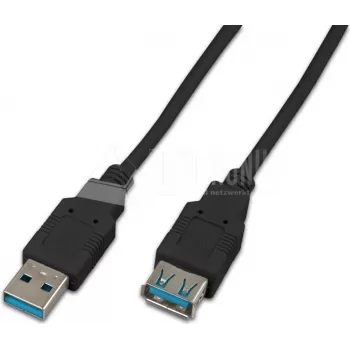 Wirewin USB 3,0 A-A MF 3.0 SW USB kabel 3 m USB 3.2 Gen 1 (3.1 Gen 1) USB A crni