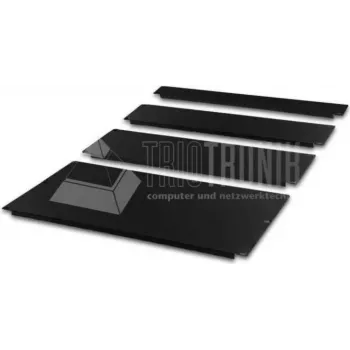 Wirewin BP 1U BL 19 inch stalak panel za upravljanje kabelima s četkicama, crni